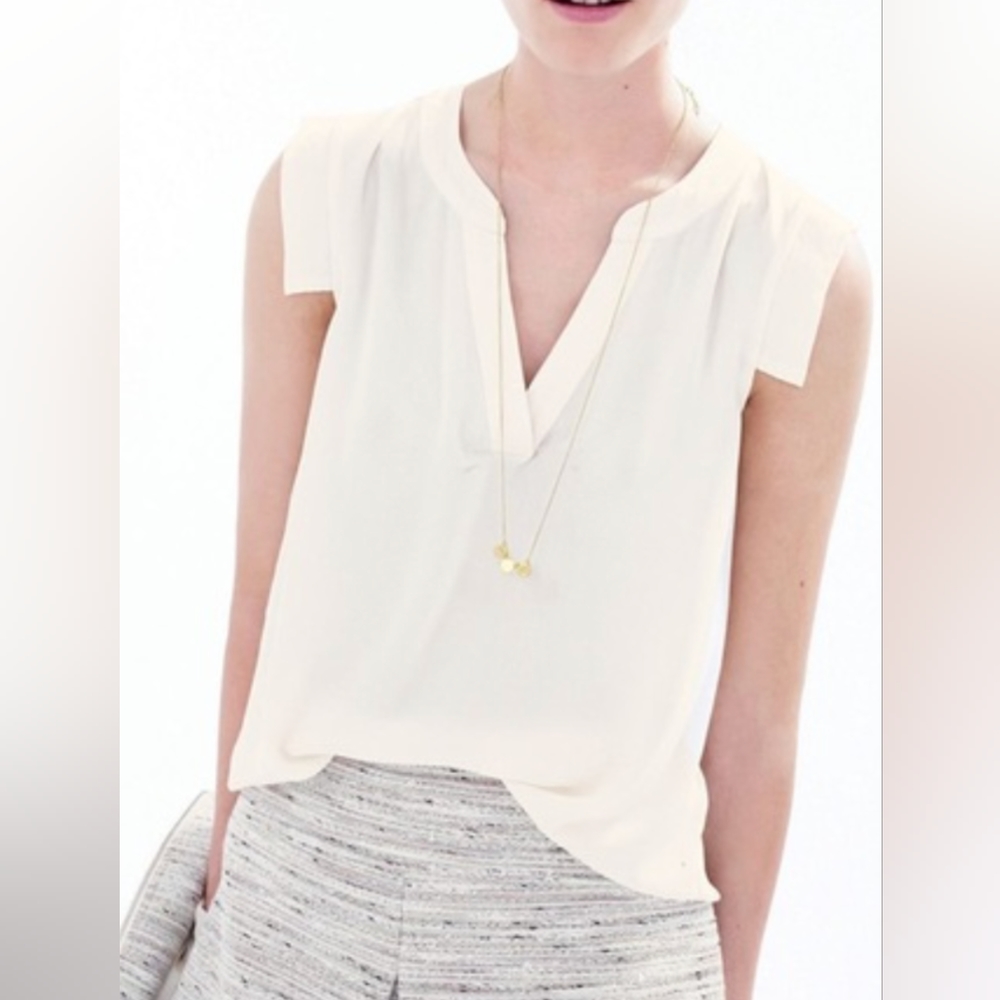 JCrew silk sleeveless blouse size 10.